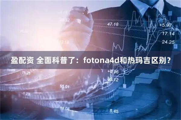 盈配资 全面科普了：fotona4d和热玛吉区别？