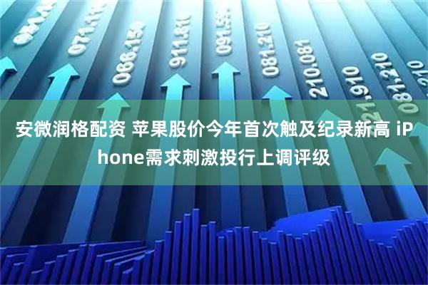 安微润格配资 苹果股价今年首次触及纪录新高 iPhone需求刺激投行上调评级