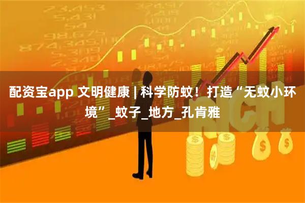 配资宝app 文明健康 | 科学防蚊！打造“无蚊小环境”_蚊子_地方_孔肯雅